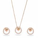 Rubans Gold Plated Wedding Pendant Jewellery Set