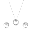 Rubans Necklace Set Heart American Diamond amp
