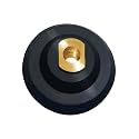Rubber Backer Pad 5 Inch Hook and Loop Backing Pad for Angle Grinder, Hand Grinder - Arbor 5/8"-11