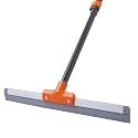CLEANHOME Rubber Floor Squeegee with Extendable Long Handle