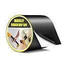 Rubber Grip Tape, Anti Slip Tape with Adhesive, 4In x 10Ft, Black