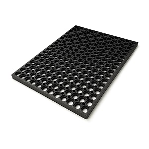 rubber hollow mat  22mm thick black 16 ft x 25 ft