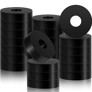 rubber isolation pads thick rubber washers 15 inch od 05 inch id 04 inch thick mechanical vibration damping pads anti vibration isolation pads rubber isolator washer 32 pcs