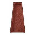 Rubberific Premium Rubber Downspout Splash Block, Rain Guard, Stone Textured Drain Extender (3 Pack, Red)