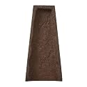 Rubberific Premium Rubber Downspout Splash Block, Rain Guard, Stone Textured Drain Extender (Brown)