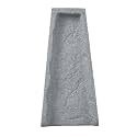 Rubberific Premium Rubber Downspout Splash Block, Rain Guard, Stone Textured Drain Extender (3 Pack, Gray)