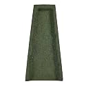 Rubberific Premium Rubber Downspout Splash Block, Rain Guard, Stone Textured Drain Extender (Green)