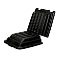 Rubbermaid Commercial Products Cube Lid for Utility Tilt Trucks, 1/2 Cubic Yard, Black Rolling Cart Accessory, Compatible with Tilt Trucks