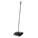 Rubbermaid Commercial Products Executive Series 7.5" Dual-Action Bristle Mechanical Sweeper, Cordless, Black, Collects Dust, Dirt, and Debris from Hard Floors and Carpet
