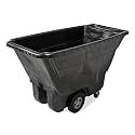 Rubbermaid Commercial Products Tilt Dump Truck/Trash Cart/Garbage Collection/Recycling, 850 lbs 1/2 Cubic Yard Heavy Load Capacity with Wheels, Black, Office/Warehouse/Facility Management