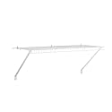 Rubbermaid Direct Wall Shelf, 3 Ft. Wide, Mounting Hardware Kit Included, White, Wire Shelving Organizer System for Home/Laundry/Bathroom/Mudroom/Pantry/Linen Closet, 3' Length