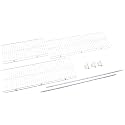 Rubbermaid Full Closet Organization Shelf System, Direct Wall Mount, Adjustable from 6.5-8 ft, Mounting Hardware Kit Included, White, Wire Shelving Organization for Home/Laundry/Mudroom/Pantry/Linen