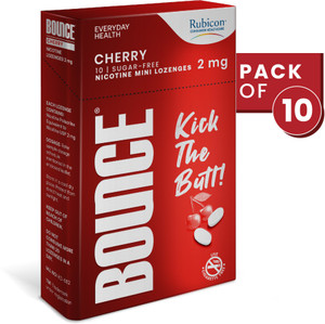 rubicon bounce nicotine cherry flavor 2mg lozenge pack 1010 lhelps to quit smoking smoking cessations