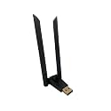 USB WiFi + Bluetooth Adapter, 1300Mbps Gigabit USB 3.0 Network Dongle with 5dBi High Gain Dual Antennas Dual Band 2.4/5Ghz DCSDBWBA_1
