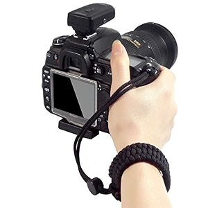 rubric braided king cobra paracord hand grip wrist strap for all dslr camerabinoculars black