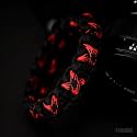 RUBRIC® Braided King Cobra Paracord Hand Grip Wrist Strap for All DSLR Camera/Binoculars (Black and Red Mix)