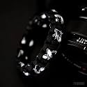 RUBRIC Braided King Cobra Paracord Hand Grip Wrist Strap for All DSLR Camera/Binoculars (Black and White Mix)