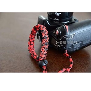 rubric braided king cobra paracord hand grip wrist strap for all dslr camerabinoculars black