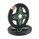 RUBX Rubber Coated Solid Weight Plate|50 MM Olympic Weight Or 31 MM Home Gym Weight|Sold in Pair (50 MM Olympic Weight Plate, 20 Kg x 2pc (Total = 40 kg))