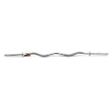 RUBX Solid 28 MM Chrome Plated Barbell, Weight Lifting Rod With 2 Locks (CURL, 3 FT)