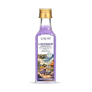 rubz lavender bubble bath - 60 ml  relaxing aromatic formula for bathtub  brings calm soothing fragrance to your peaceful night-time bath  suitable for kids amp adults