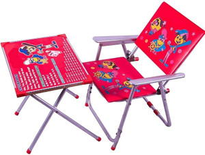 rudra creations attractive foldable study table with chair 1 to 5 years kids metal desk chair