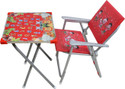 Rudra creations Kid’s Beautiful Study & Table Chair Set Upto 5 Years Kids Metal Desk Chair