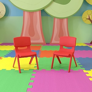 pack of 2 plastic kids chair  portable chair for kids  sturdy kids chair for 1 year  virgin material chairs for kids small  1234 l x 10534 w x 1734 h  rose red