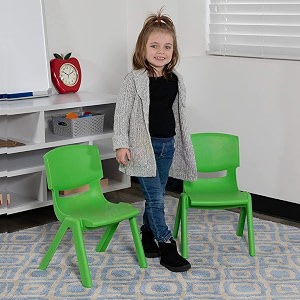 pack of 2 plastic kids chair  portable chair for kids  sturdy kids chair for 1 year  virgin material chairs for kids large  1434 l x 12534 w x 2034 h  green amp yellow