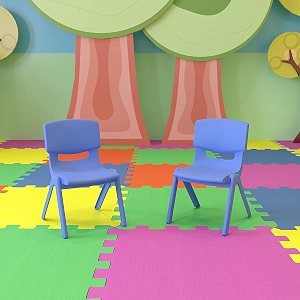 pack of 2 plastic kids chair  portable chair for kids  sturdy kids chair for 1 year  virgin material chairs for kids large  1434 l x 12534 w x 2034 h  sapphire blue