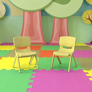 pack of 2 plastic kids chair  portable chair for kids  sturdy kids chair for 1 year  virgin material chairs for kids small  1234 l x 10534 w x 1734 h  cadmium yellow