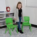 Pack of 2 Plastic Kids Chair || Portable Chair for Kids || Sturdy Kids Chair for 1 Year+ || Virgin Material Chairs for Kids (Large [ 14" (L) x 12.5" (W) x 20" (H) ], Red &amp; Green)