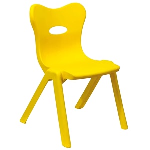plastic kids chair  strong amp durable chair for kids  virgin material kids chairs for 2 to 5 years  portable kids chair for 1 year  chairs for kids sustain upto 100 kg yellow - heart
