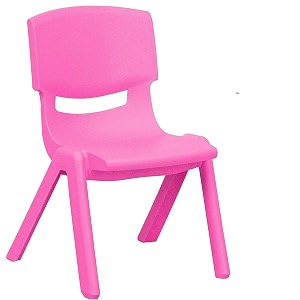 plastic kids chair  strong amp durable chair for kids  virgin material kids chairs for 2 to 5 years  portable kids chair for 1 year  chairs for kids sustain upto 100 kg fuscia pink