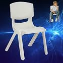 Plastic Kids Chair || Strong &amp; Durable Chair for Kids || Virgin Material Kids Chairs for 2 to 5 Years || Portable Kids Chair for 1 Year+ || Chairs for Kids Sustain Upto 100 kg (Dove Grey)