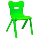 Plastic Kids Chair || Strong &amp; Durable Chair for Kids || Virgin Material Kids Chairs for 2 to 5 Years || Portable Kids Chair for 1 Year+ || Chairs for Kids Sustain Upto 100 kg (Green - Heart)