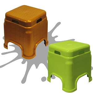 plastic stool for sitting for adults  virgin material bath stools for bathroom  non slip bathroom stool for bathing  small stools for living room pack of 2 greengold