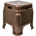 Plastic Stool for Sitting for Adults || Virgin Material Bath stools for Bathroom || Non Slip Bathroom Stool for Bathing || Small stools for Living Room (Pack of 1, Brown)