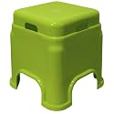 Plastic Stool for Sitting for Adults || Virgin Material Bath stools for Bathroom || Non Slip Bathroom Stool for Bathing || Small stools for Living Room (Pack of 1, Green)