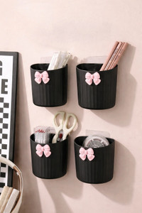 Rudrisha Cute Toothbrush Holder 4 Set Black