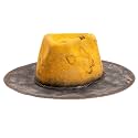 RUEDIGER Vintage Wide Brim Fedora Hats 100% Wool Stiff Felt Hat Rancher Hat with Lightning Logo Handmade Distressed/Burned
