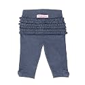 RuffleButts Baby Girls Fall Fall - Stretchy Ruched Toddler Ruffle Leggings