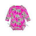 RuffleButts Baby Girls Novelty Baby One Piece - Rash Guard Swimsuit UPF 50+