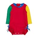 RuffleButts Baby Girls Novelty Baby One Piece - Rash Guard Swimsuit UPF 50+