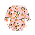 RuffleButts Baby Girls Novelty Baby One Piece - Rash Guard Swimsuit UPF 50+