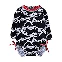 RuffleButts Baby Girls Novelty Baby One Piece - Rash Guard Swimsuit UPF 50+
