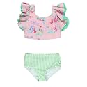 RuffleButts Baby/Toddler Girls Waterfall Tankinis - 2 Piece Swimsuit UPF50+