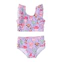 RuffleButts Baby/Toddler Girls Waterfall Tankinis - 2 Piece Swimsuit UPF50+