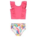 RuffleButts Baby/Toddler Girls Waterfall Tankinis - 2 Piece Swimsuit UPF50+