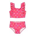 RuffleButts Baby/Toddler Girls Waterfall Tankinis - 2 Piece Swimsuit UPF50+